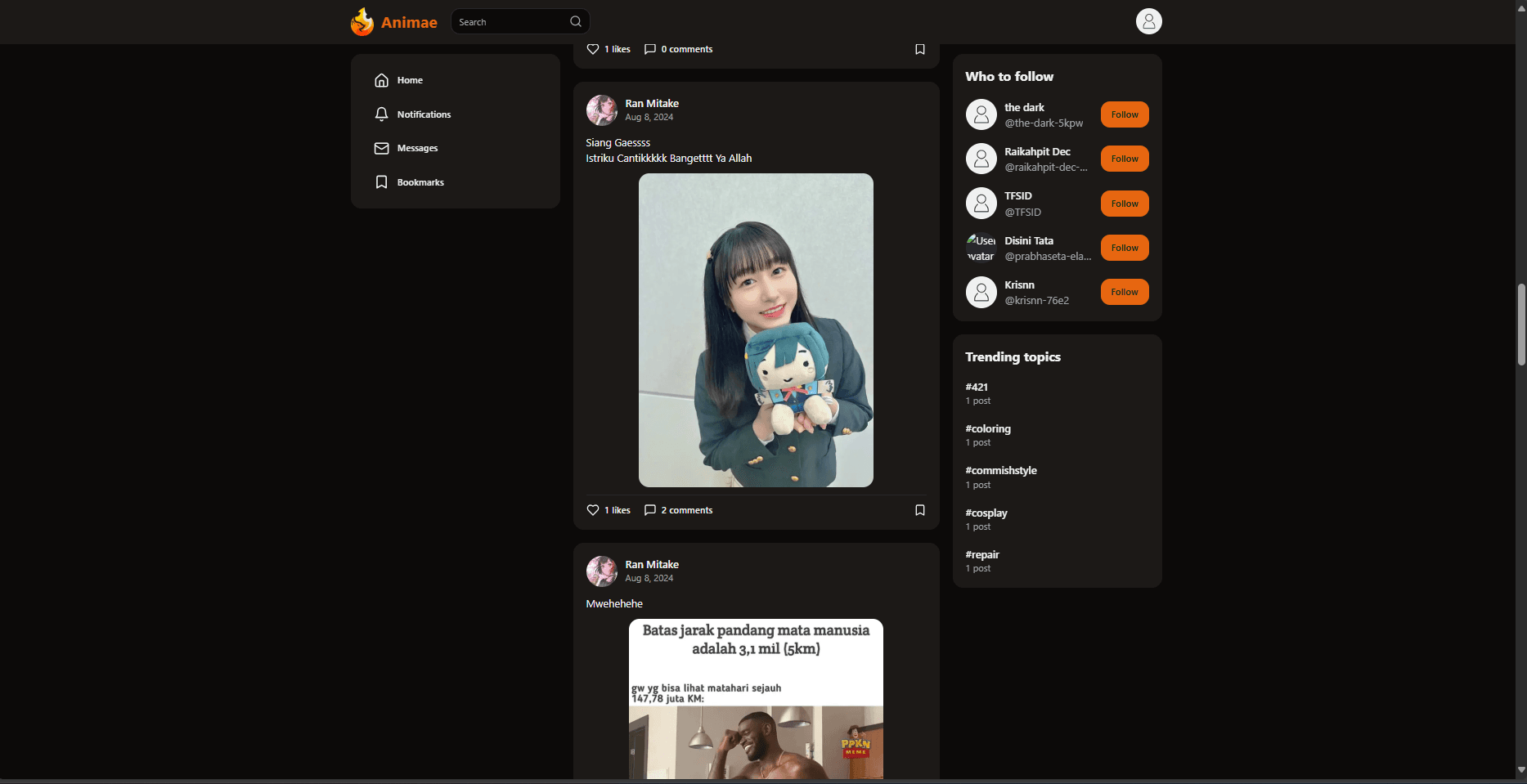 Animae Social Media Community